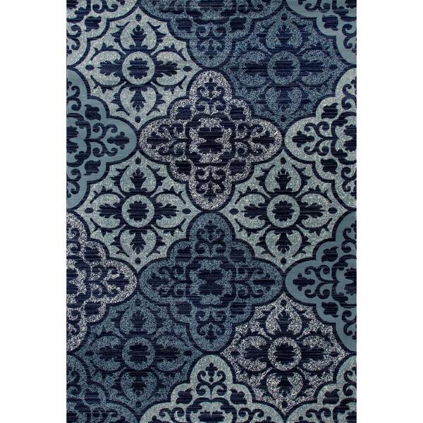 Art Carpet Arabella Tilework Blue 8 ft. x 11 ft. Area Rug