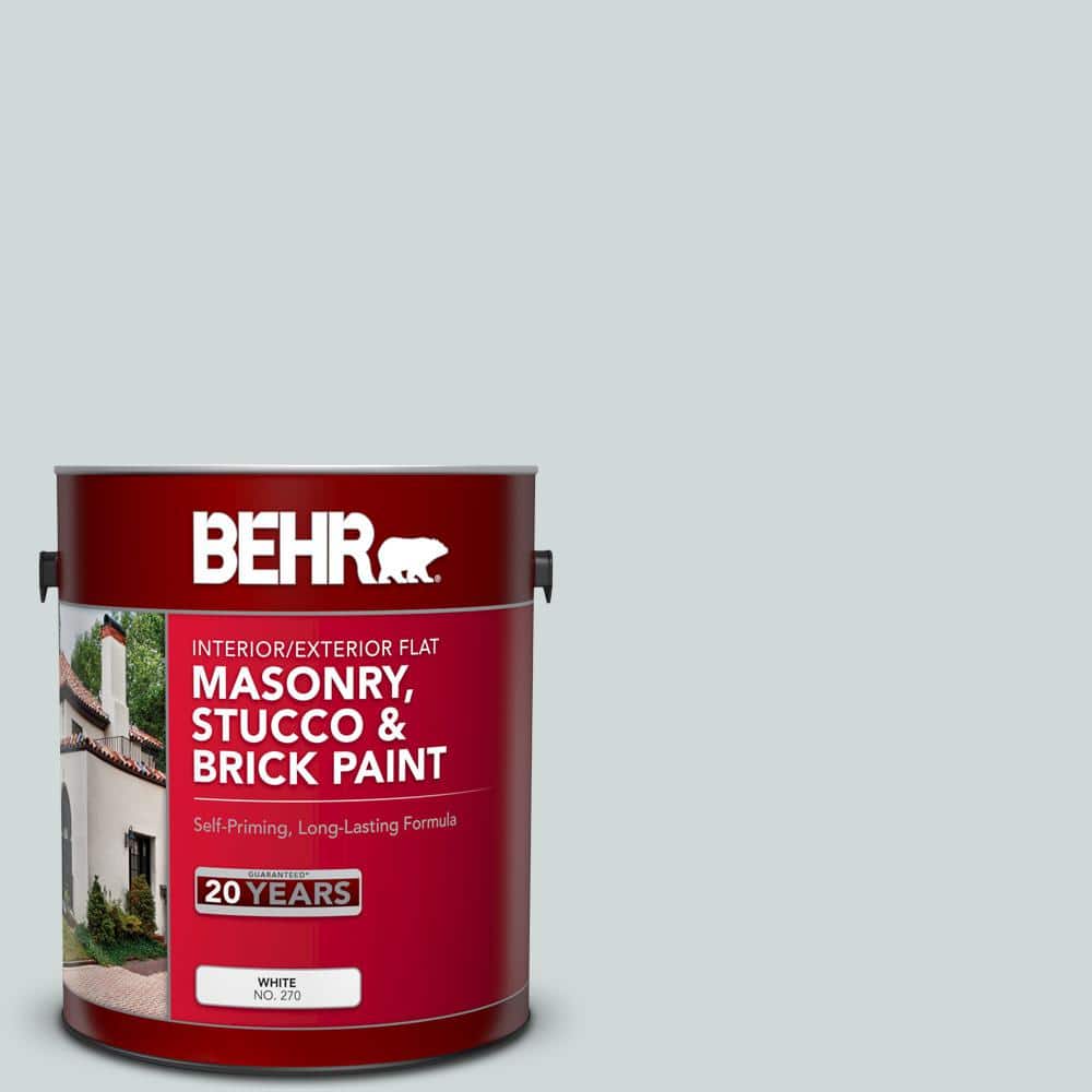 1 gal. #MS-65 Winter Days Flat Interior/Exterior Masonry, Stucco and Brick 