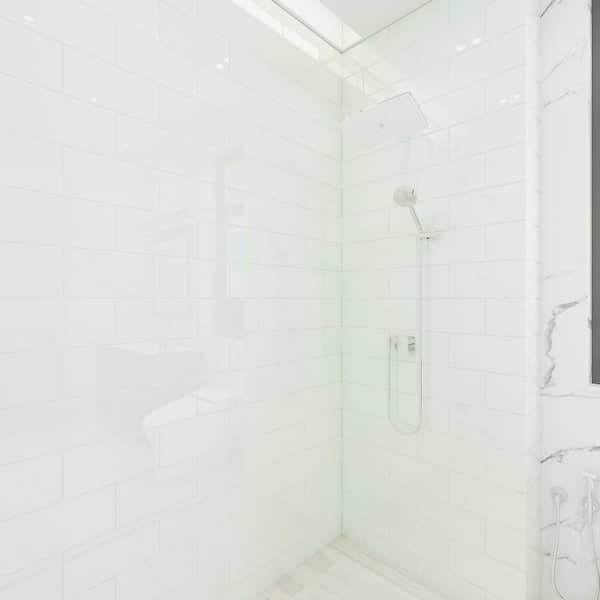 Giorbello Dover White 3 in. x 6 in. x 8mm Glass Subway Wall Tile (5 sq. ft./Case)