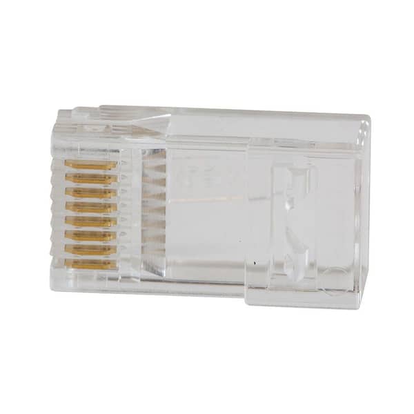 Klein Tools - Compact Pass-Thru Modular Crimper with CAT5E Data Plugs (20-Pack)