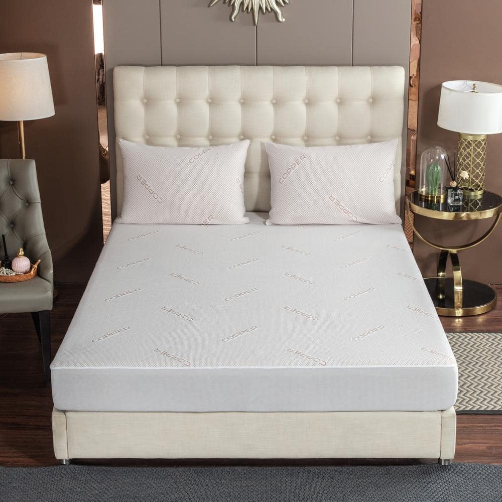 Copper Infused California King Waterproof Mattress Pad price history on PriceWatchPro