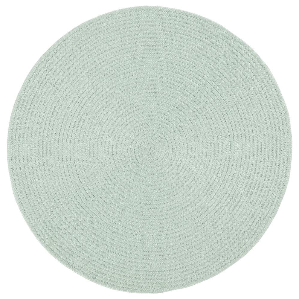Braided Teal 4 ft. x 4 ft. Abstract Round Area Rug price history on PriceWatchPro