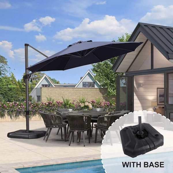 best waranty patio umbrella Galtech 735 9' Commercial Manual Lift Umbrella