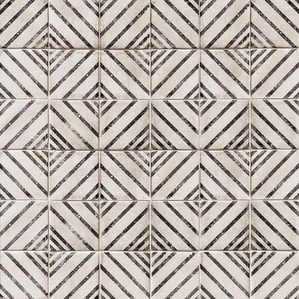 Tile Samples - Vivace 4 in. x 4 in. Glossy Motif Rice Porcelain Tile Samples (5.38 sq. ft./Case) price history on PriceWatchPro