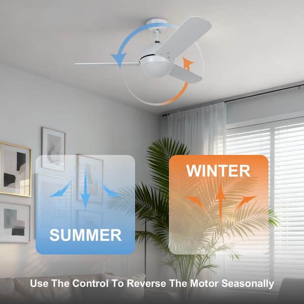 Hampton Bay Phipps 44 in. Indoor Matte White Ceiling Fan with