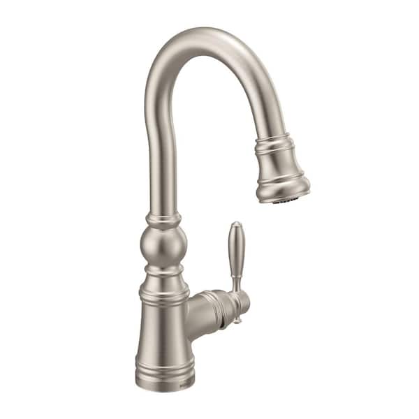 Weymouth Single-Handle Pulldown Bar Faucet with Reflex in Spot Resist Stainless