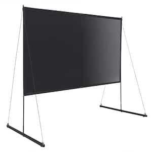 150 in. Diagonal Portable Detachable Projector Screen with Stand