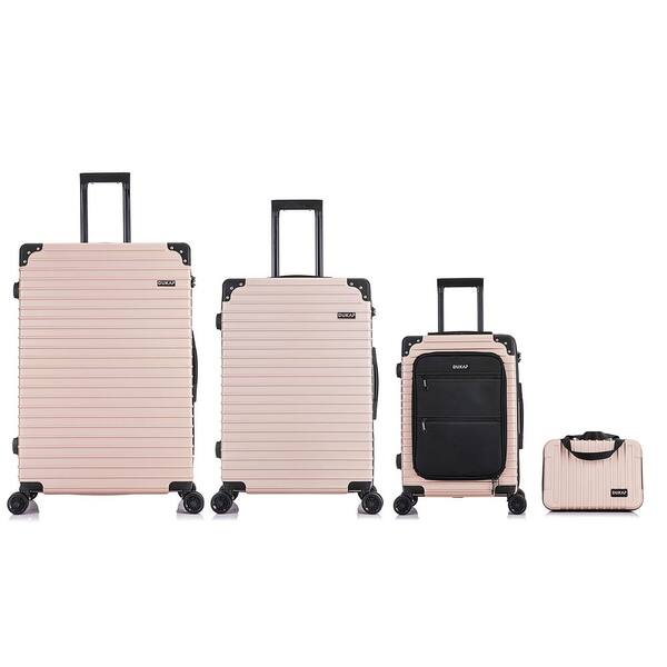 DUKAP Tour 4-Piece Luggage Set 12/20 in./24 in./28 in. Champagne