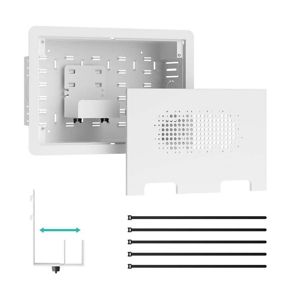 9 Inch In Wall Media Box Recessed Outlet Wall Box Structured Media Enclosure Cable Management Kit 1 Piece price history on PriceWatchPro