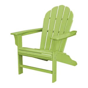 HD Lime Plastic Patio Adirondack Chair