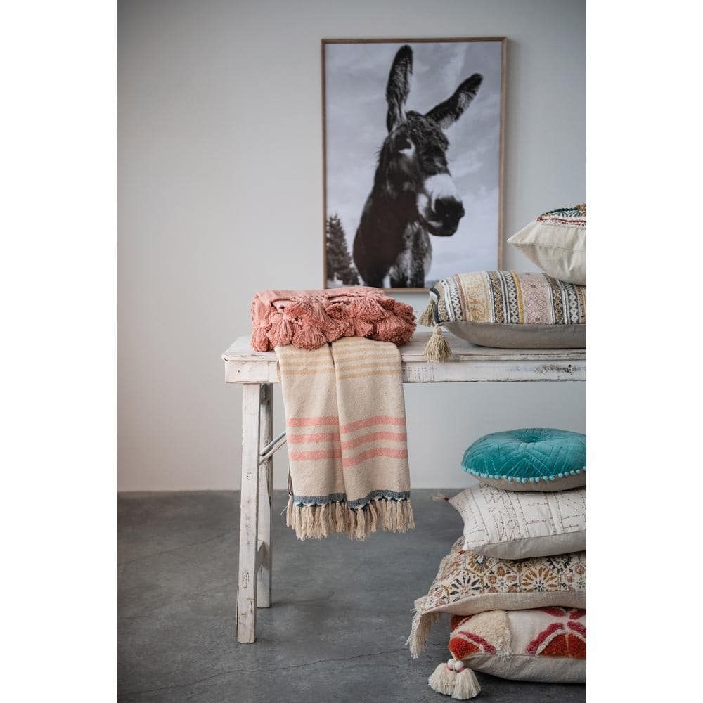 Framed Black and Gray Donkey Canvas Wall Art 37.25 in.