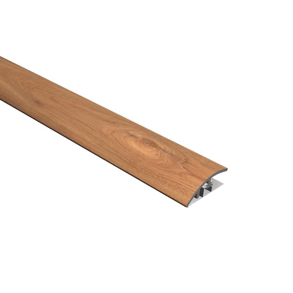 CALI Vinyl Pro with Mute Step South Seas Oak 9/16 in. T x 1-3/8 in. W x 72 in. L Vinyl Overlap Reducer Molding