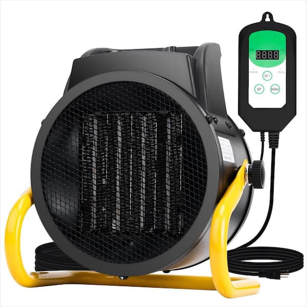 9.5 in. W x 8.5 in. D Greenhouse Heater with Thermostat, Greenhouse Heater for Winter Plants, Grow Tent, Green House