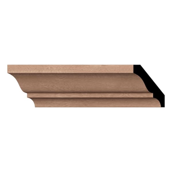 Ekena Millwork WM52 0.56 in. D x 2.75 in. W x 96 in. L Wood (Sapele Mahogany) Crown Moulding