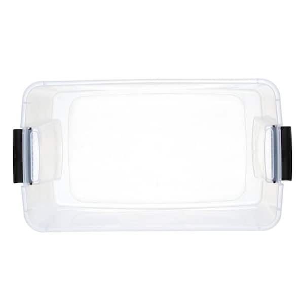 https://images.thdstatic.com/productImages/a262f525-1166-4d1d-b5f3-521a5c053f65/svn/clear-base-with-clear-lid-and-black-latches-sterilite-storage-bins-19888604-1d_600.jpg