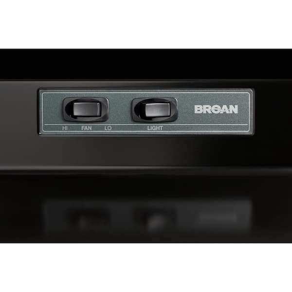 Broan® 30-Inch Ductless Under-Cabinet Range Hood w/ Easy Install System,  Black