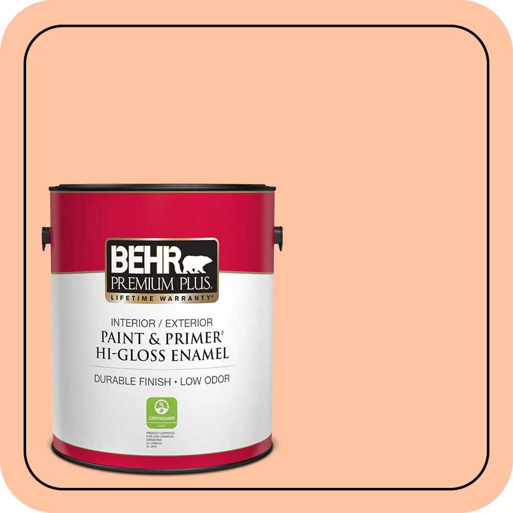 1 gal. #P200-3 Tomorrows Coral Hi-Gloss Enamel Interior/Exterior Paint & Primer product image for price tracking
