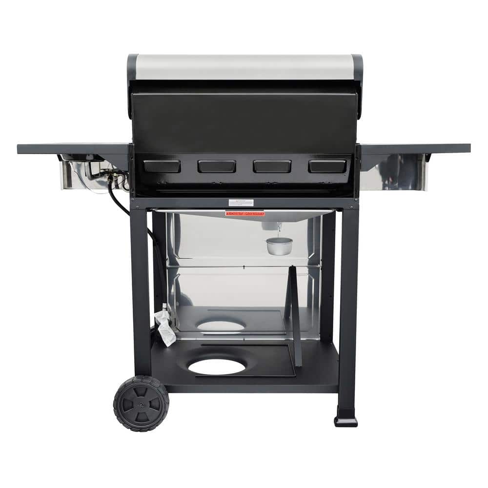 Kenmore 4-Burner Stainless Steel Propane Gas Grill with Side Burner
