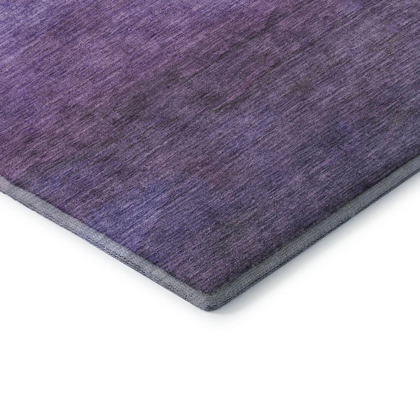 Mayfield Premium Machine Washable Abstract AMF1699 Purple 2 ft. x 3 ft. Area Rug