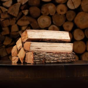 Hickory Premium BBQ Smoking Cooking Wood Logs for Smoking, Grilling, Barbecuing and Cooking Quality Food 16 in. Logs