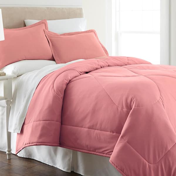 Micro Flannel Frosted Rose 2-Piece Frosted Rose Twin Comforter Set