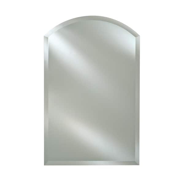 Afina Radiance 20 in. W x 30 in. H Frameless Arched Beveled Edge Bathroom Vanity Mirror in Clear