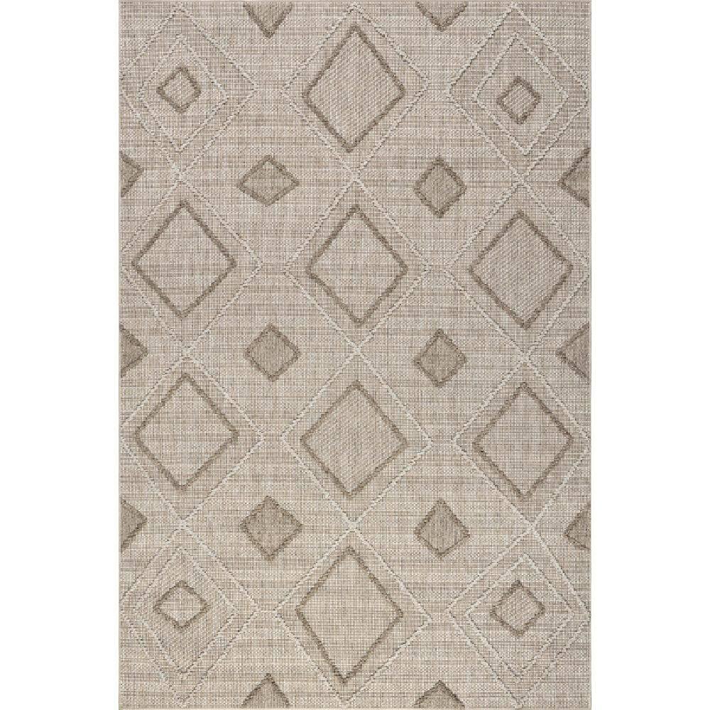 Saige High-Low Diamond Beige 4 ft. x 6 ft. Outdoor Area Rug price history on PriceWatchPro