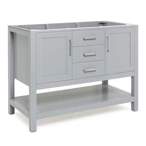 Bayhill 48 in. W x 21.5 in. D x 34.5 in. H Freestanding Bath Vanity Cabinet Only in Grey