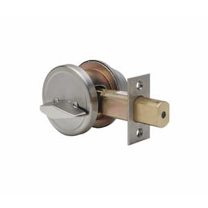 Single Cylinder Satin Stainless Grade 2 Deadbolt