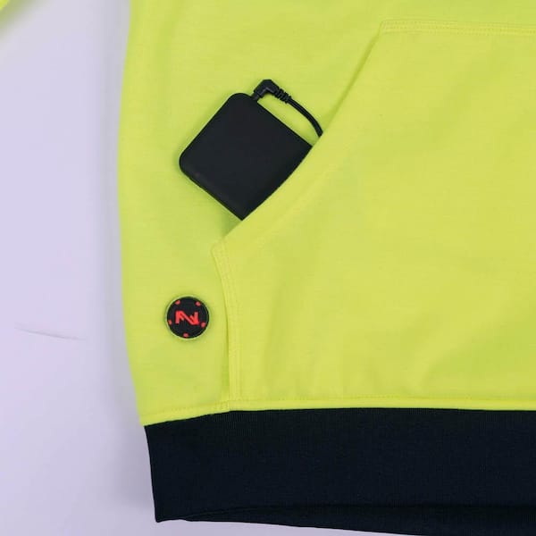 MOBILE WARMING High Visibility Heated Sweatshirt with 7.4-Volt