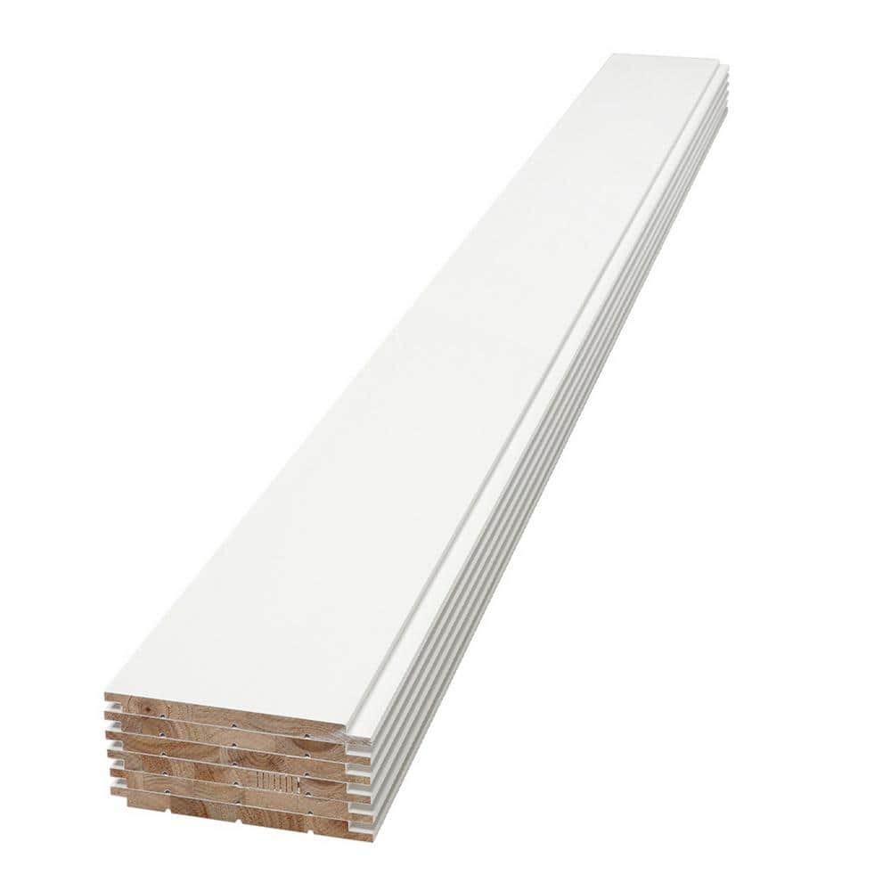 0.6 in. x 7.25 in. x 7 ft. White Rustic Shiplap Weathered Barn Wood Boards (Set of 6-Pack) price history on PriceWatchPro