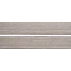 Charisma White Bullnose 3 in. x 18 in. Matte Porcelain Wall Tile (45 lin. ft./case)