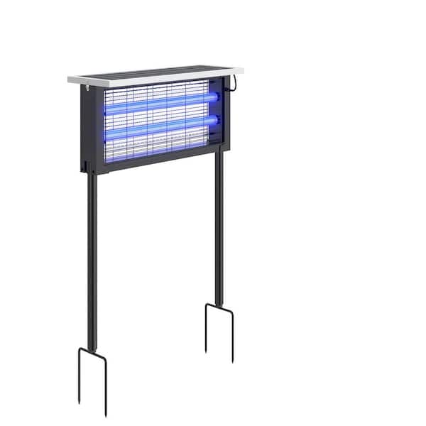 20-Watt Bug Zapper Electronic Outdoor Indoor Insect Pest Mosquito Fly Repellent with Solar Panel for Patio & Home, 20in.