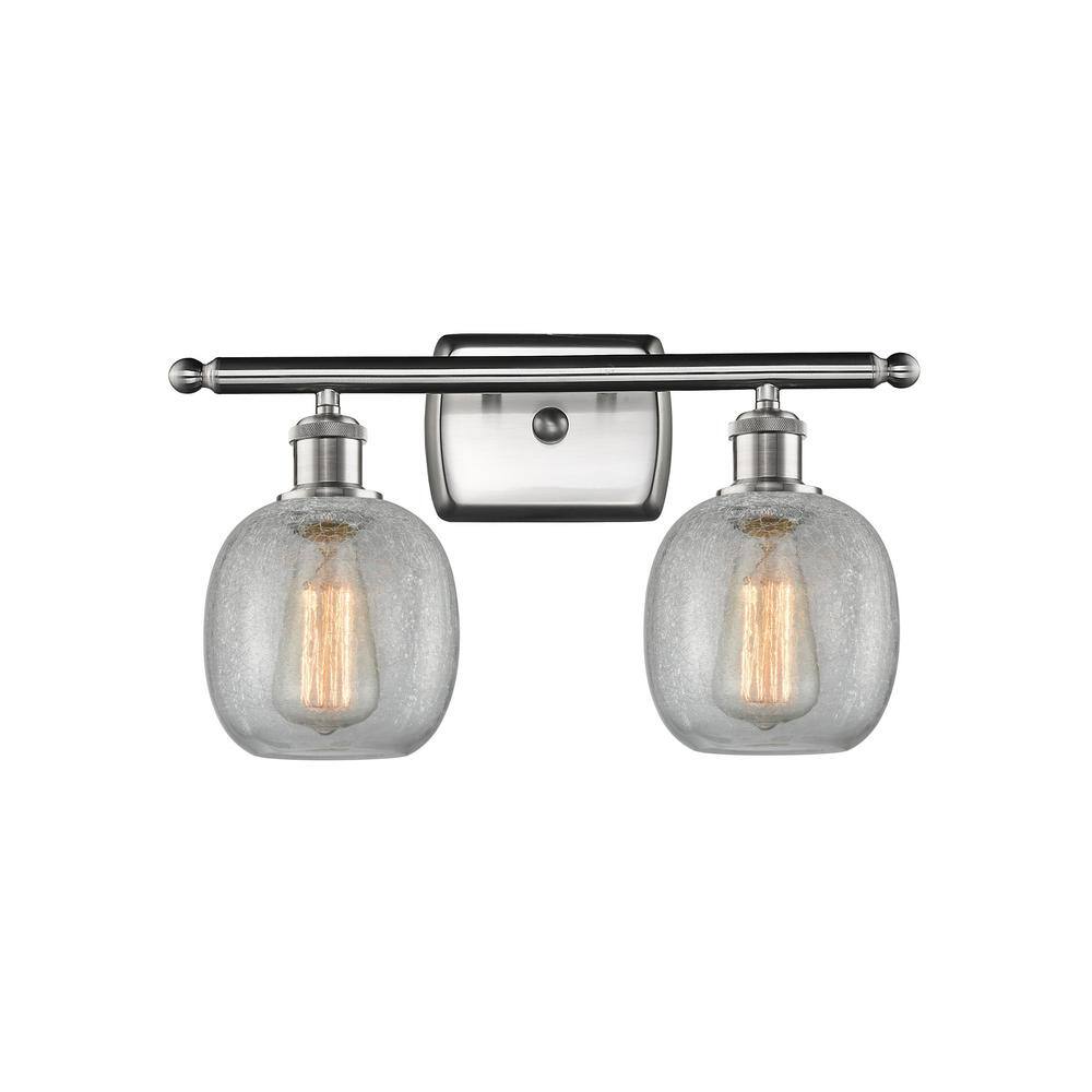 Innovations Belfast 16 in. 2Light Brushed Satin Nickel Vanity Light