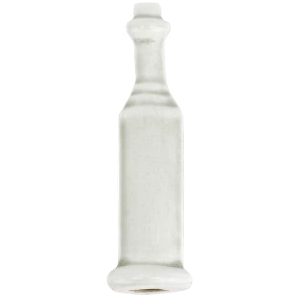 Delphi Tundra 1 in. x 6 in. Polished Ceramic Corner Base Molding Tile