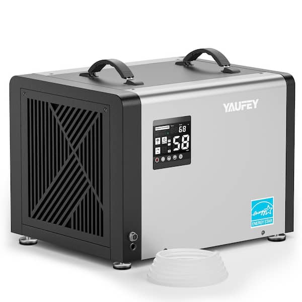70 pt. 5,000 sq. ft. Energy Star Commercial Crawl Space Dehumidifier with Pump, Timer for Basement and Garage in Black