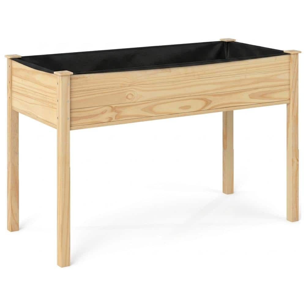 Wooden Raised Vegetable Garden Bed Elevated Grow Vegetable Planter Box price history on PriceWatchPro