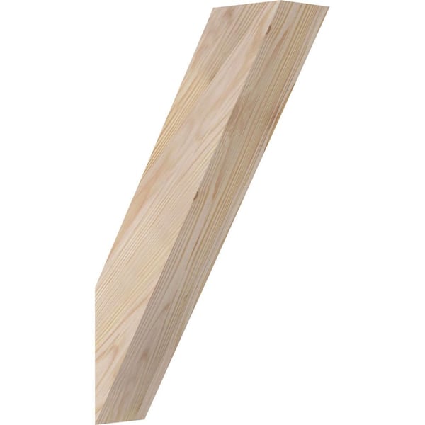 Ekena Millwork 3 1/2"W x 12"D x 20"H Traditional Smooth Knee Brace, Douglas Fir