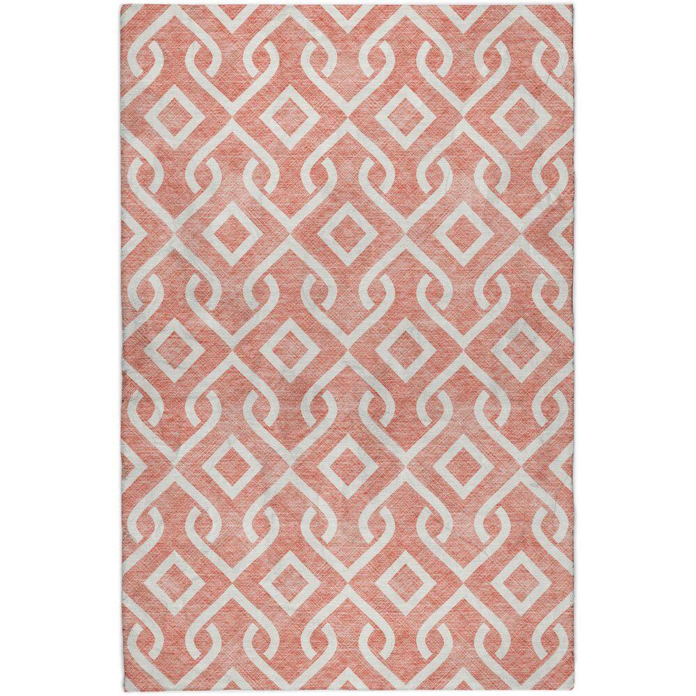 Dream Shag Premium Machine Washable Abstract ADS621 Salmon 10 ft. x 14 ft. Area Rug price history on PriceWatchPro
