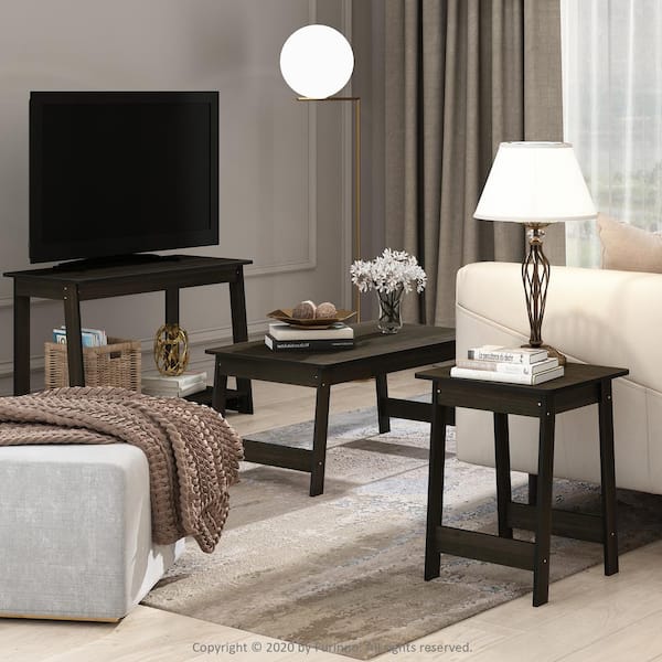 Espresso end tables for 2024 living room