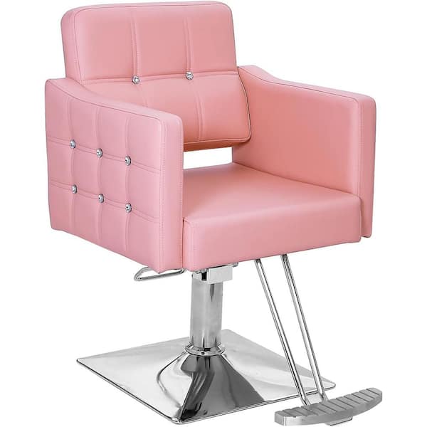 Hair Salon Chair Hydraulic Barber Chair for Home Barbershop Pink Styling Hairdressing Beauty Spa Equipment