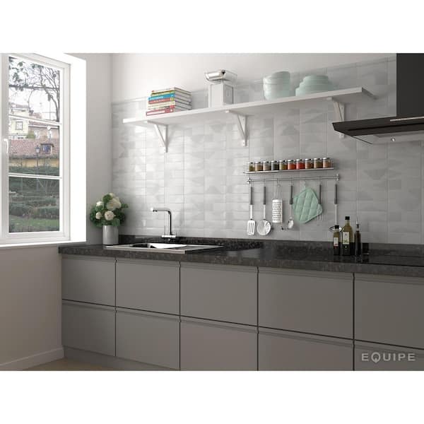 Ivy Hill Tile Ace White 2 in. x 8 in. x 9 mm Polished