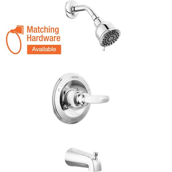 Delta Foundations 1-Handle Tub and Shower Faucet Trim Kit in Chrome (Valve Not Included)