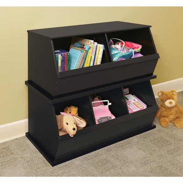 Badger Basket 37 in. W x 17 in. H x 19 in. D Espresso Stackable 3-Storage  Cubbies 09777 - The Home Depot