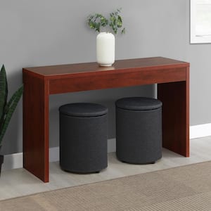 Northfield 48 in. Cherry Rectangle Wood Console Table