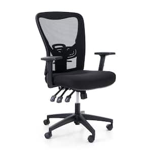 Black Mesh Seat Swivel Office Chair with Adjustable Height and Tilt