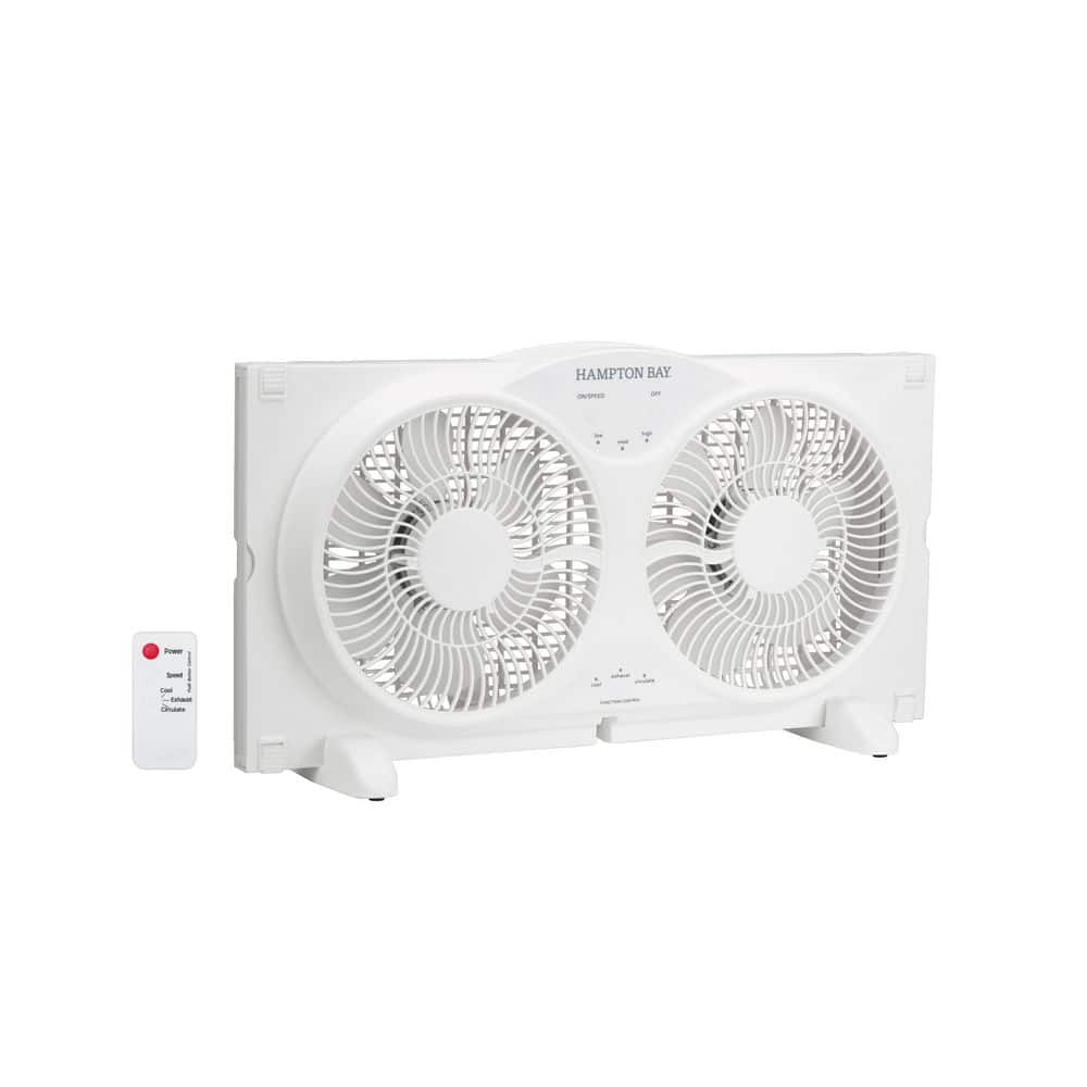 9 in. 3-Speed Digital Window Fan with Remote Control in White price history on PriceWatchPro
