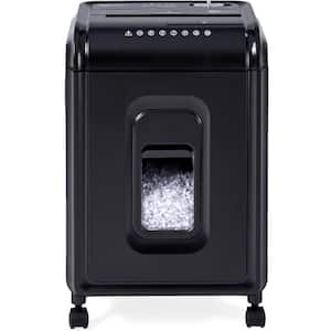8-Sheet High Security Micro Cut Paper, CDs, DVDs and Credit Cards Shredder with 4 Gal. Pullout Basket in Black