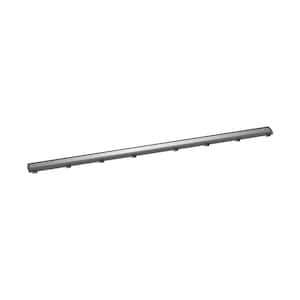 RainDrain Match Stainless Steel Linear Tileable Shower Drain Trim for 59 1/8 in. Rough in Chrome