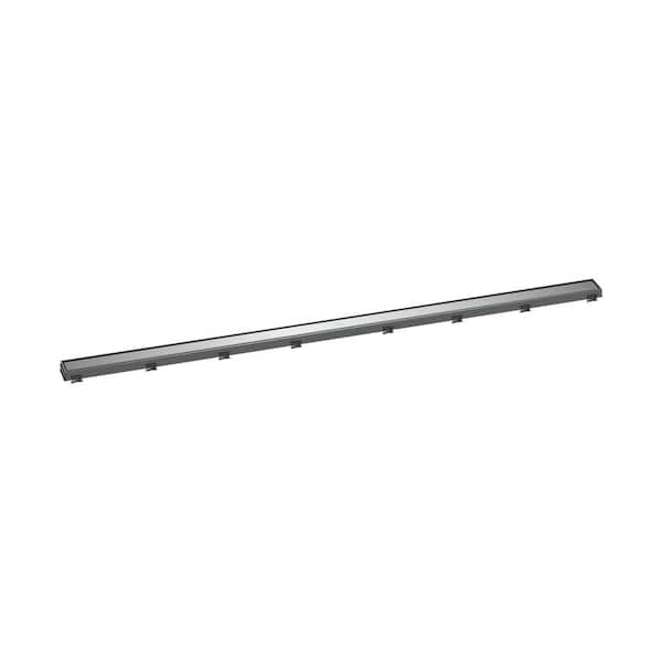 Hansgrohe RainDrain Match Stainless Steel Linear Tileable Shower Drain Trim for 59 1/8 in. Rough in Chrome